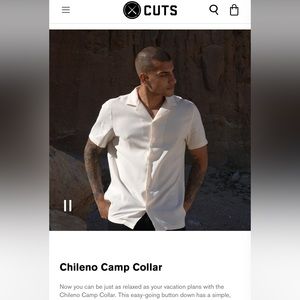 Cuts Chileno Collar Men’s Button Up